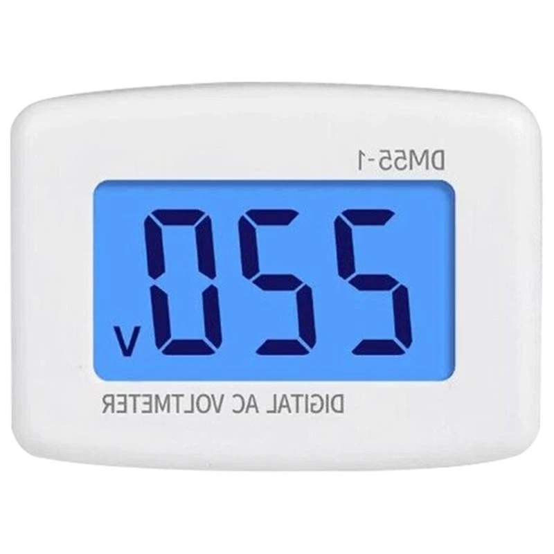 [B17B!】 LCD Digital Display Voltmeter Voltage Measurement Tool LCD Digital Display Voltmeter EU Plug