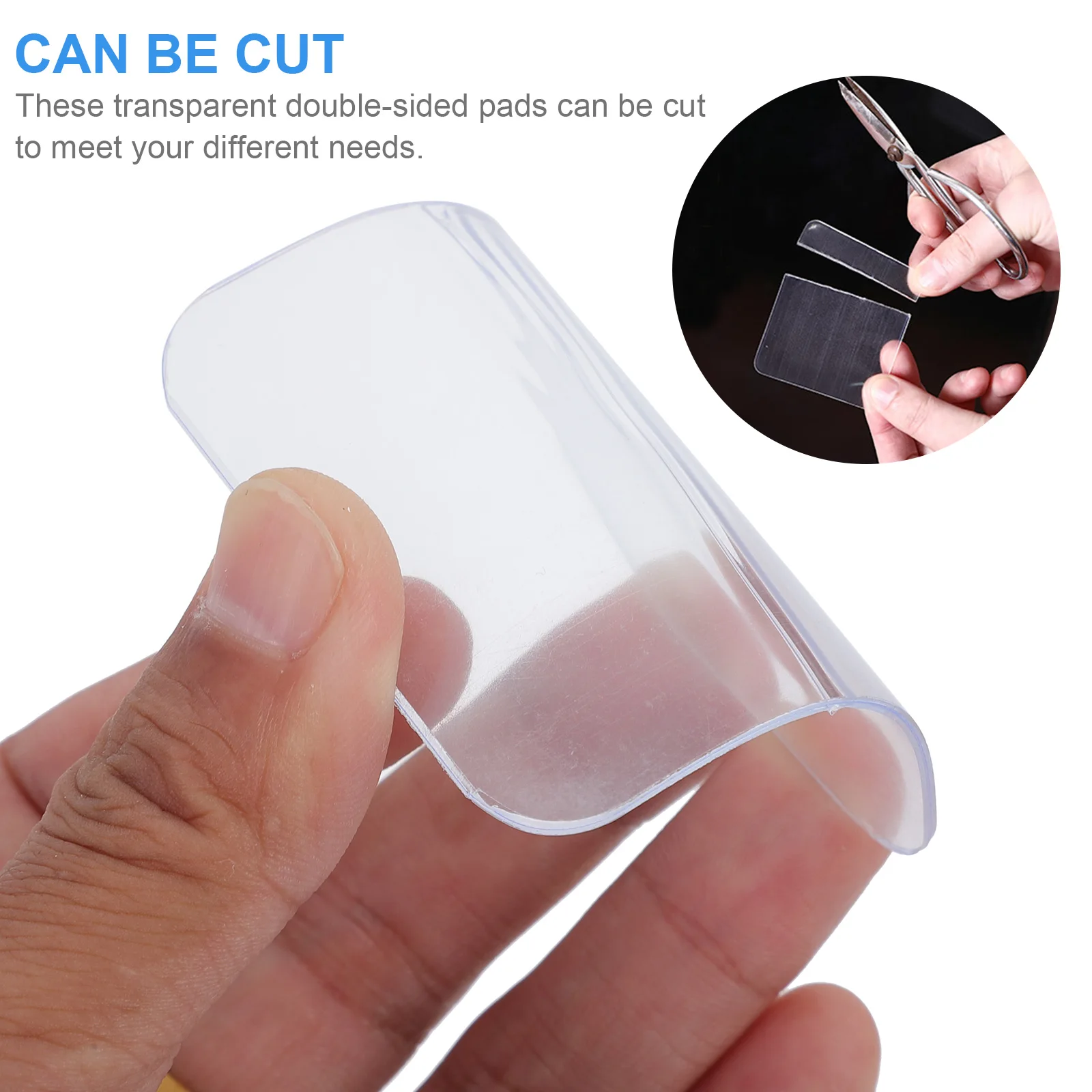 

20 Pcs Double-sided Tape Pads Removable Mounting Multipurpose Adhesive Transparent Sucker Home Traceless