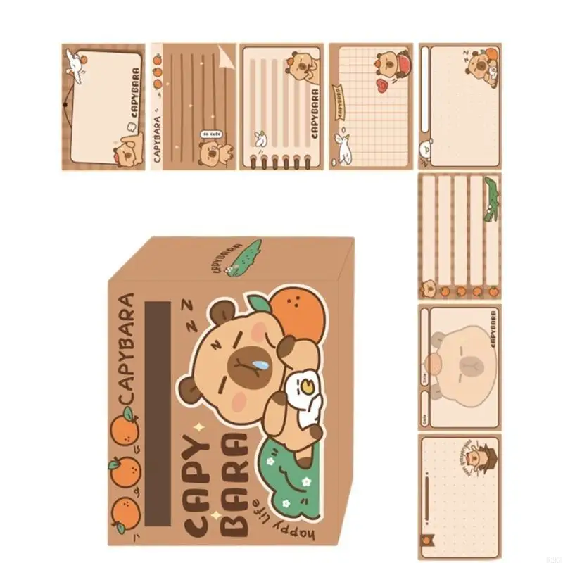 62ka 256 Blätter Cartoon Kleber Notizpolster Ausziehen Notizpapier Sticky Notepade