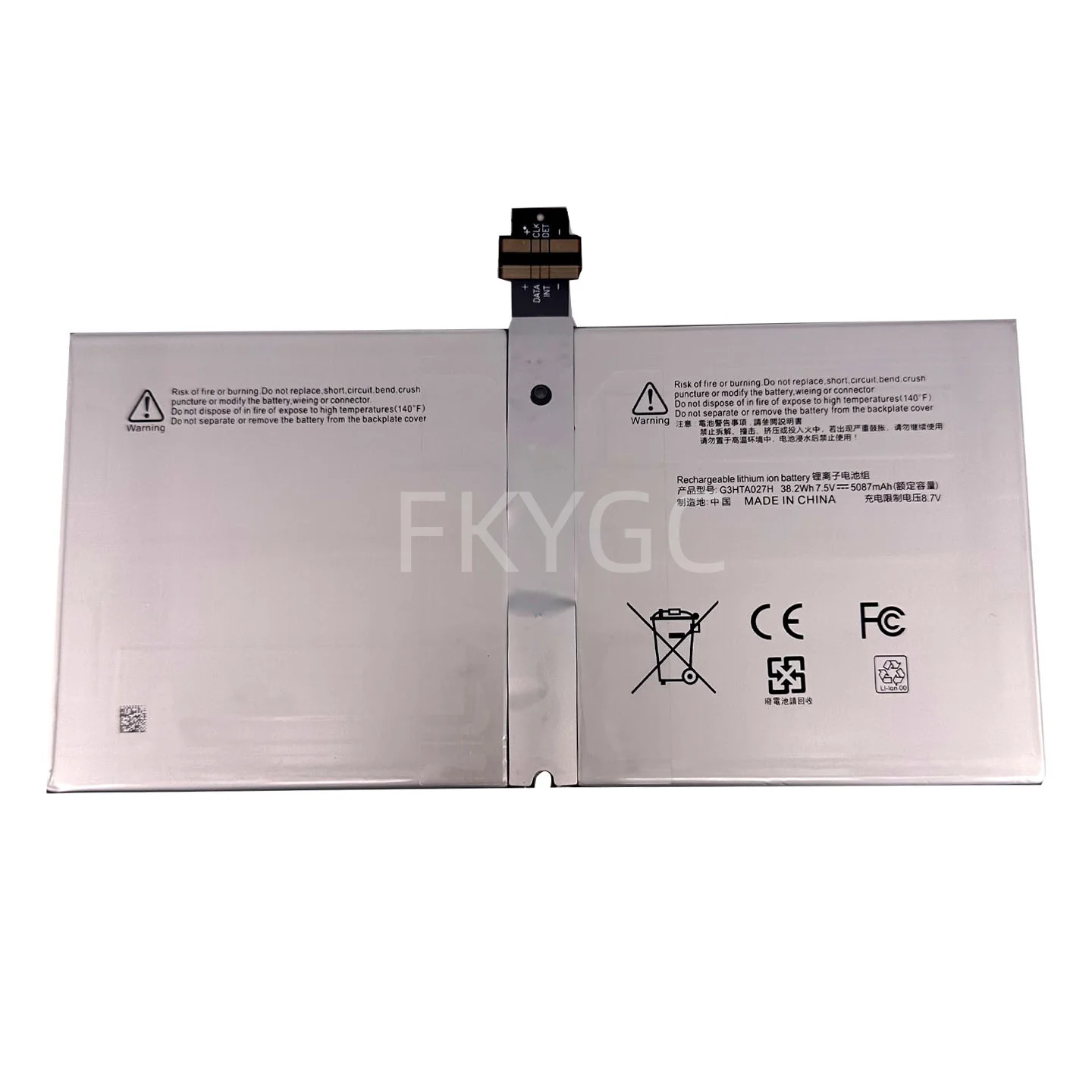 New Laptop Battery G3HTA027H 7.5V 38.2WH 5087mAh High Quality For Microsoft Surface Pro 4 1724 12.3