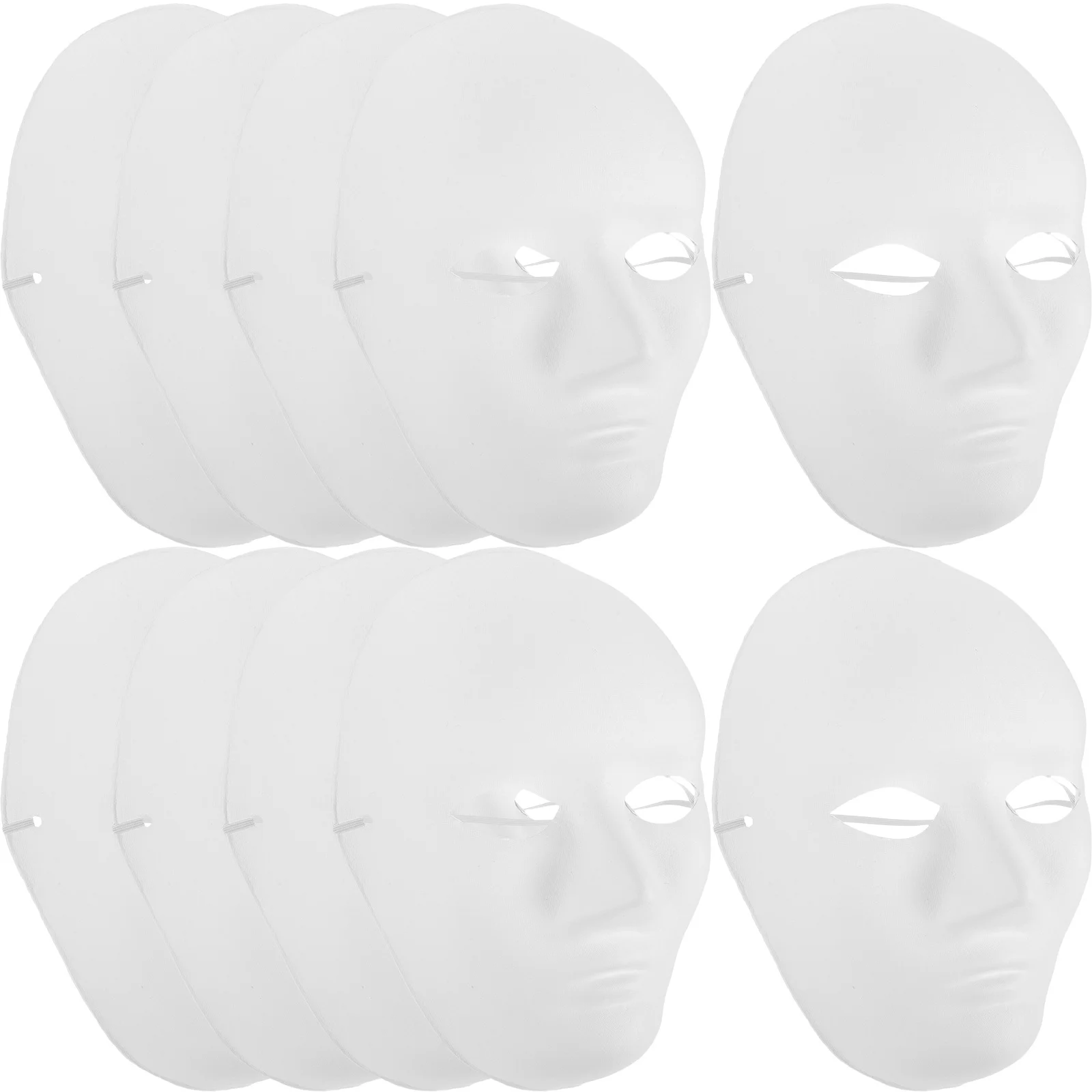 24 pezzi maschera verniciabile a mano fai da te pieno facciale fantasma costume di Halloween per festa in maschera carnevale cosplay danza hip hop