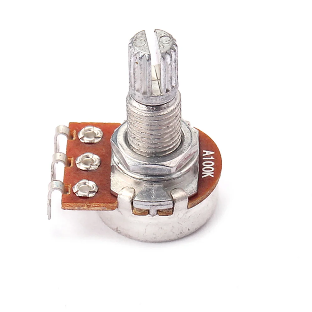 

A100k-Ohm Guitar Amp Potentiometer Split Shaft Audio Tone Control Pot Volume Potentiometer Linear Audio-Potentiometers 18mm