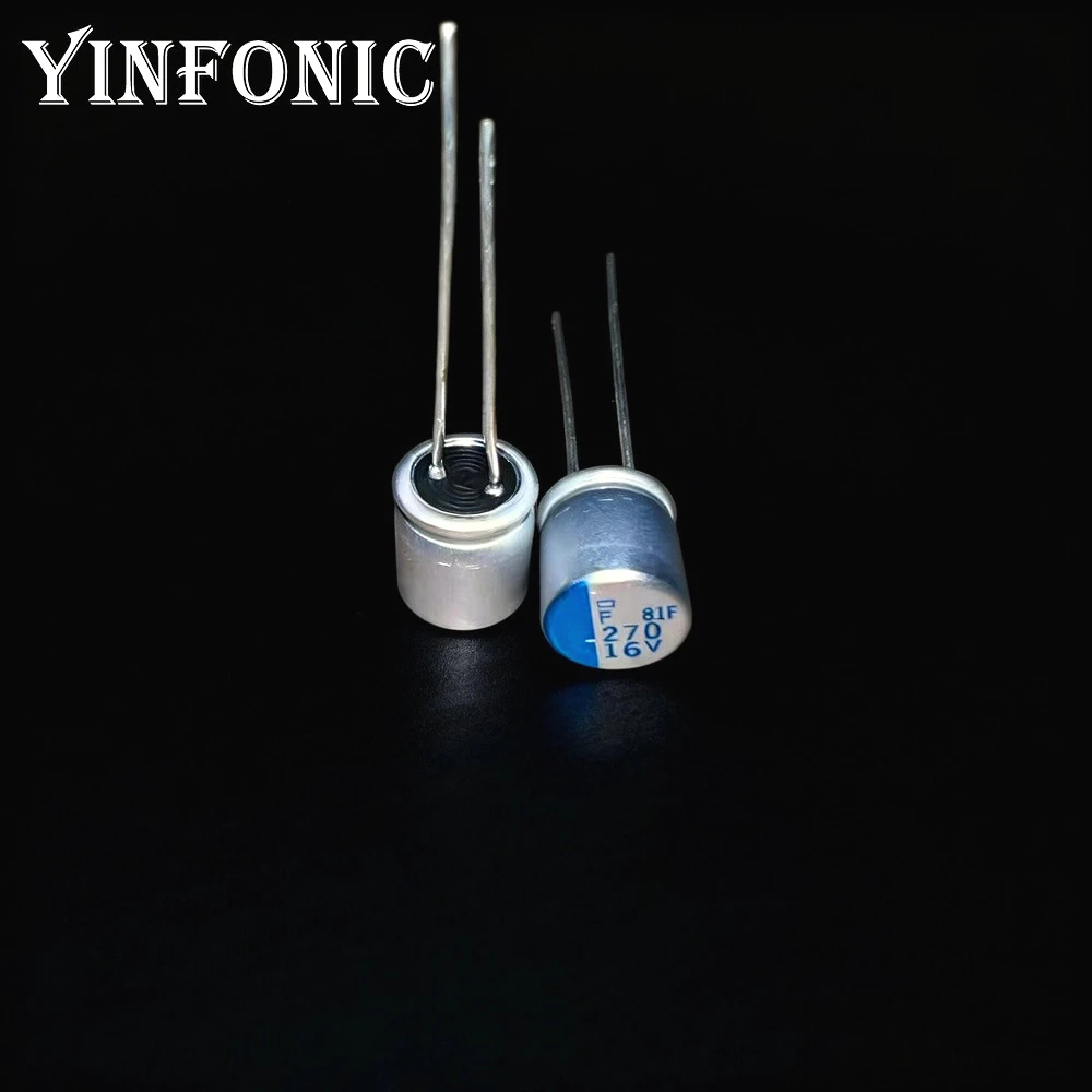 20Pcs/100Pcs Nippon Chemi-con 16V270uF PSF Series 8x8mm 270uF/16V Through-Hole Solid Aluminum Electrolytic Capacitor