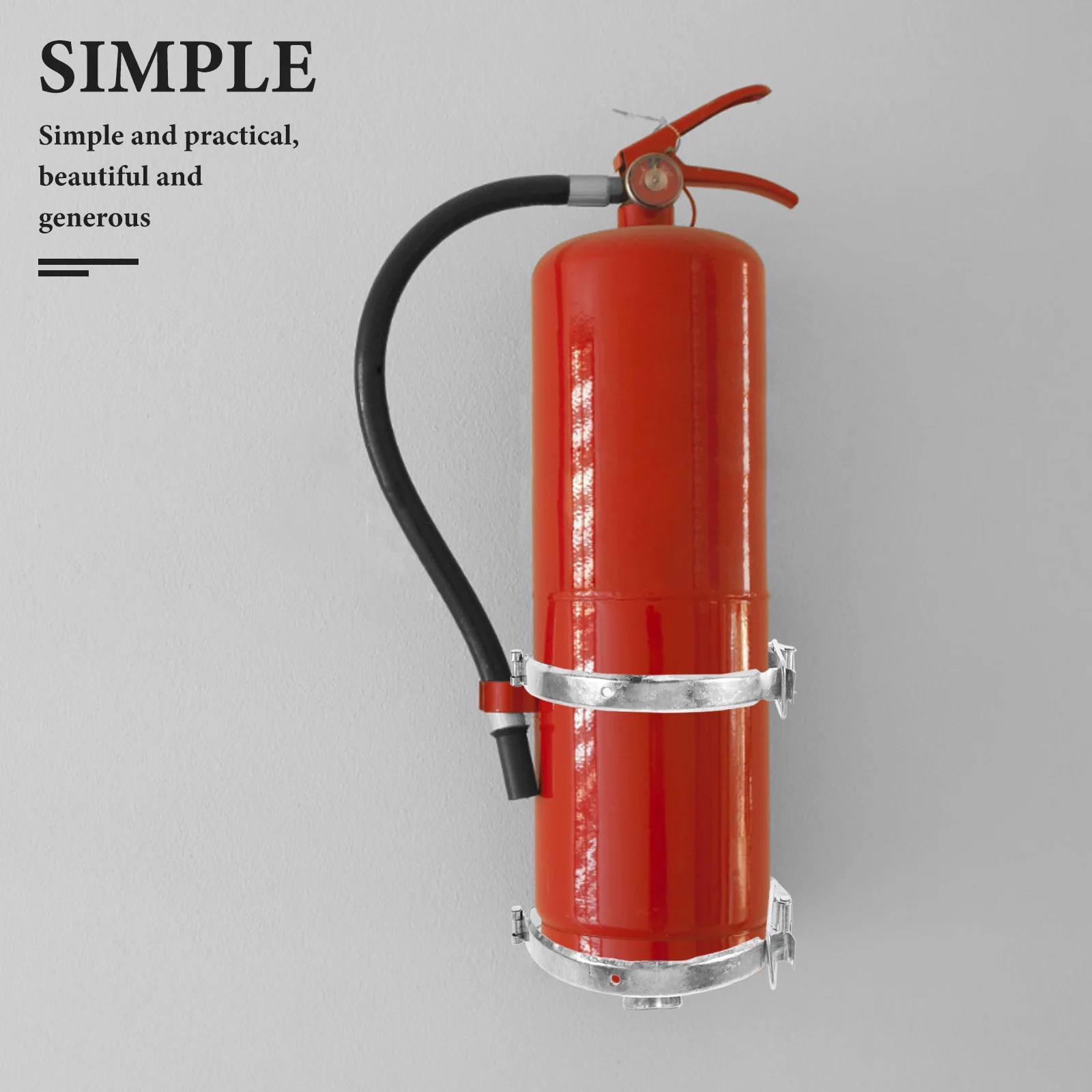 2PCS Fire Extinguisher Brackets Stainless Steel Wall Mount Home Car Spacesaving Design Easy Installation