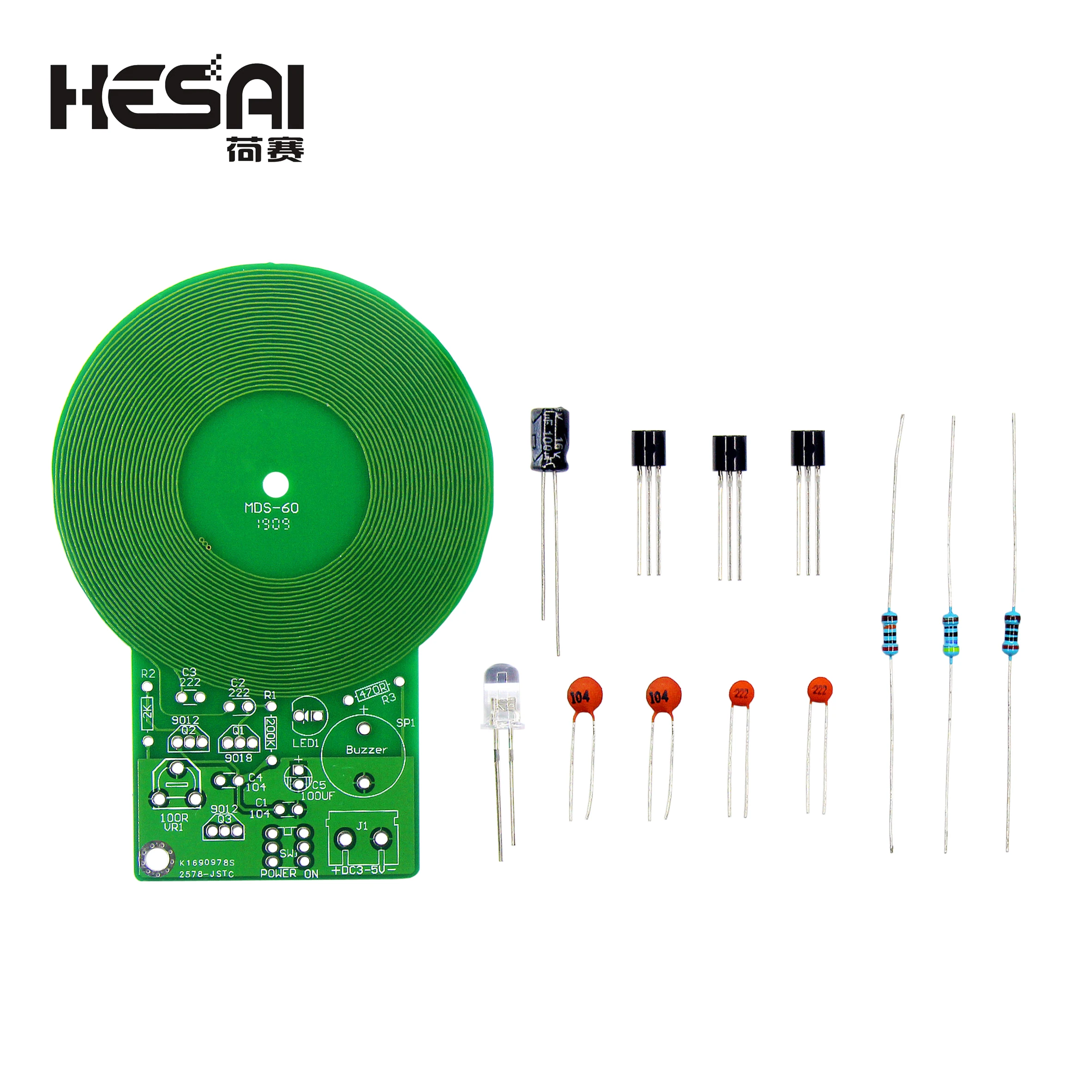 Metal Detector Electronic DC 3V-5V 60mm Non-contact Sensor Board Module Electronic Part Metal Detector DIY Kit