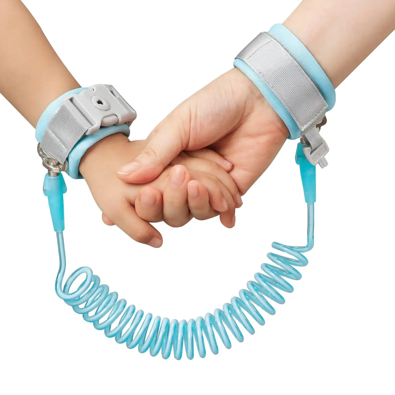 

Anti Lost Wrist Link, Toddler Harness Walking Leash Safety Child Wristband for Babies Kids (Blue)