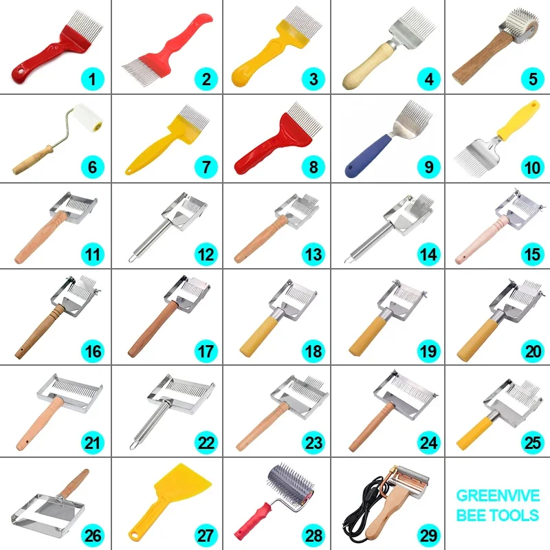 Honey Processing Uncapping Scraper Uncapping Knife Honey Fork Honey Shovel Propolis Collector Bee Tools