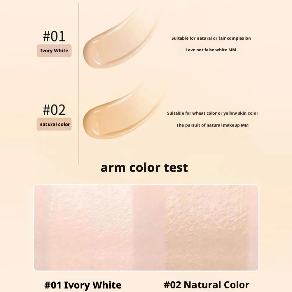 Hydrating Concealer Foundation Stick Waterproof Long-Lasting Brightening Makeup Non-Cakey Liquid Base for Natural Coverage