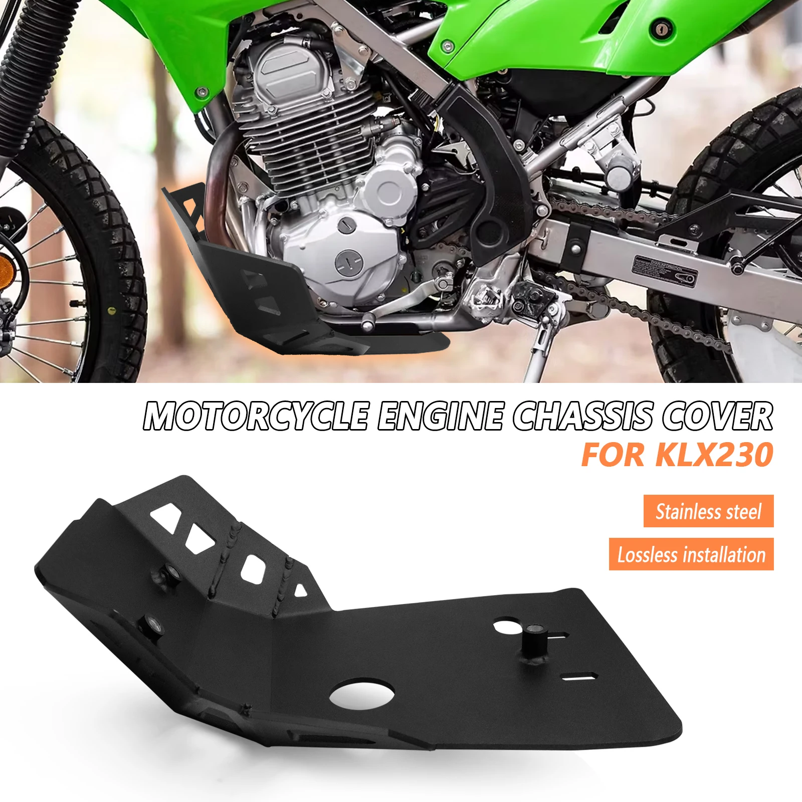 

For Kawasaki KLX230 klx230 New accessories Body guard Underbody guard Engine under guard Lower Skid Plate Cover