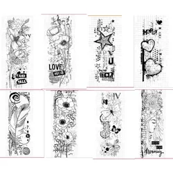 Flowers Transparent Clear Stamps for DIY Scrapbooking/Card Making Fun Decoration Supplies A0211