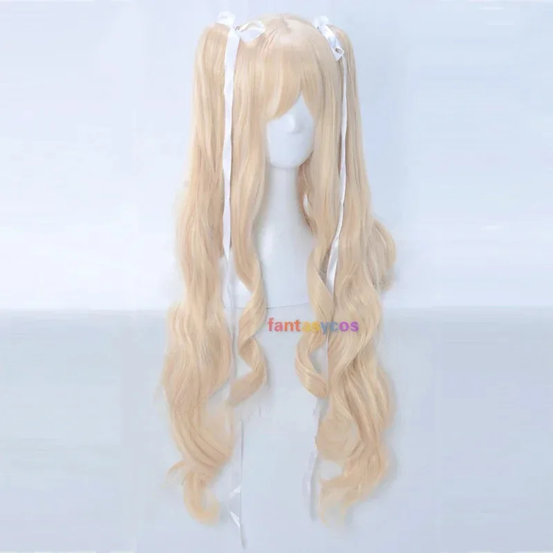 

NewKirakishou Cosplay Wig Rozen Maiden Blonde Long Wavy Lolita 120cm Synthetic Heat Resistant Wigs for Halloween Costume Role Pl
