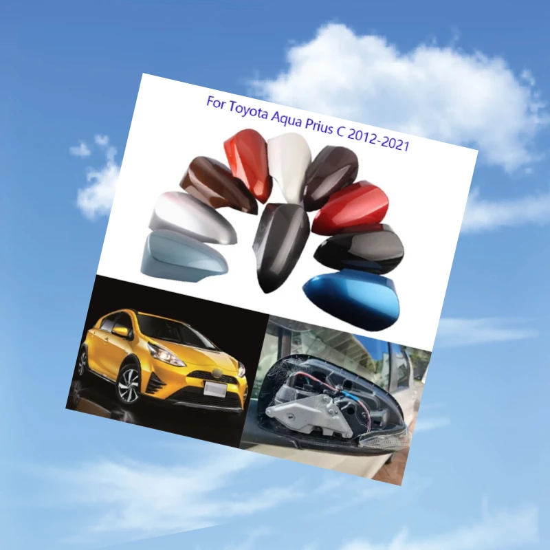

Car Reverse Mirror Case for Toyota Aqua Prius C 2012~2021 Rearview Mirror Cover Mirror Case