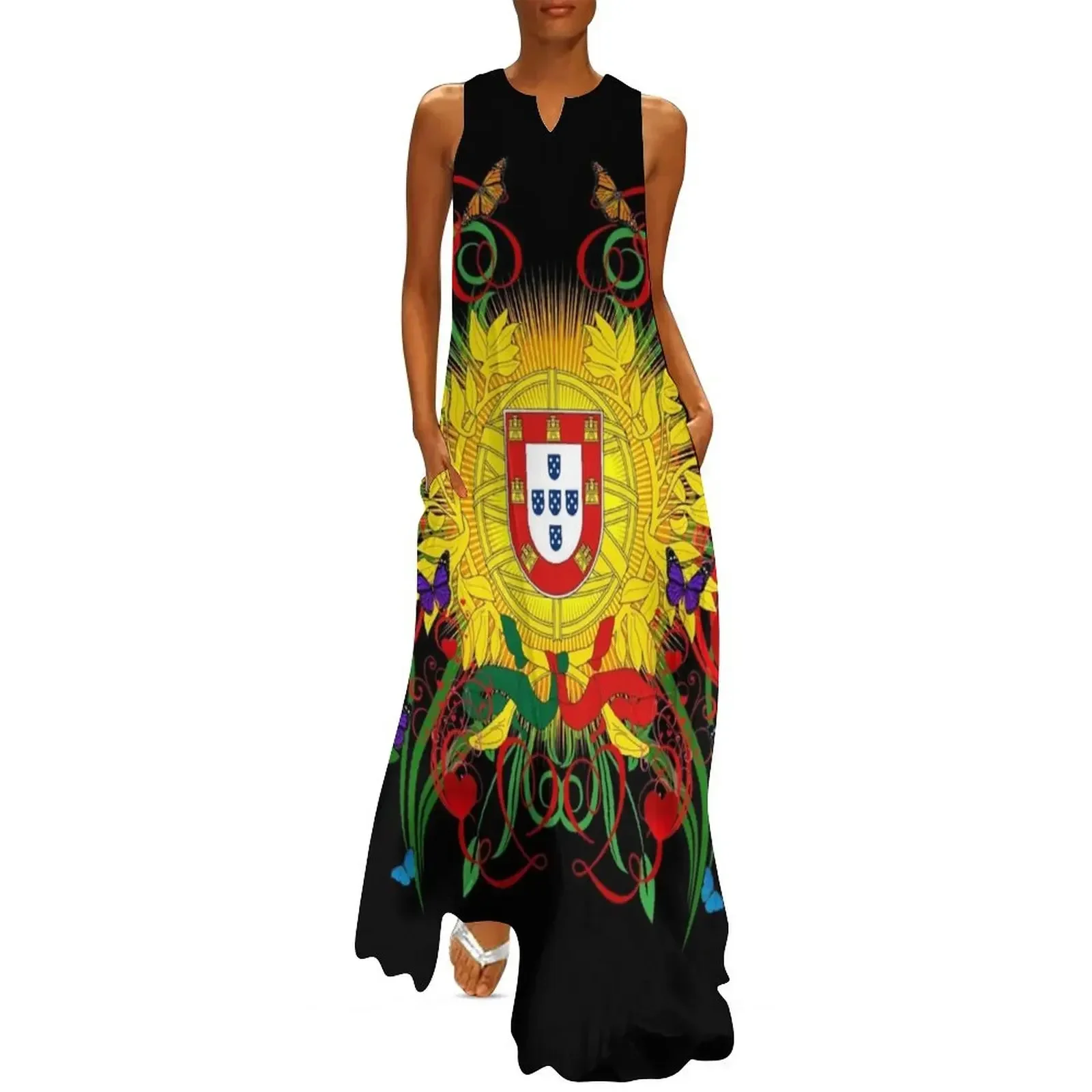 

Portugal art Long Dress dress for women Dress vintage women clothes summer dresses