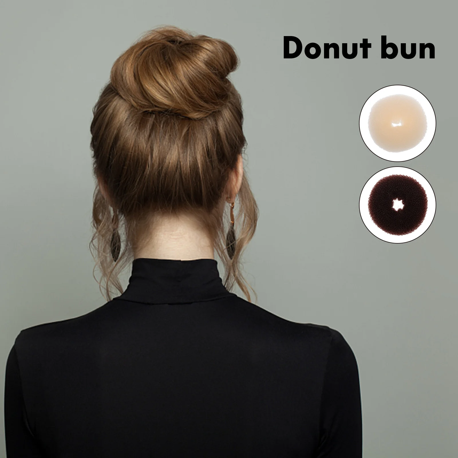 

1 set Donut Bun Maker Set for Women Styling Tools Updo Accessories Easy Durable Hair Accessories for Women Hair Bun Set
