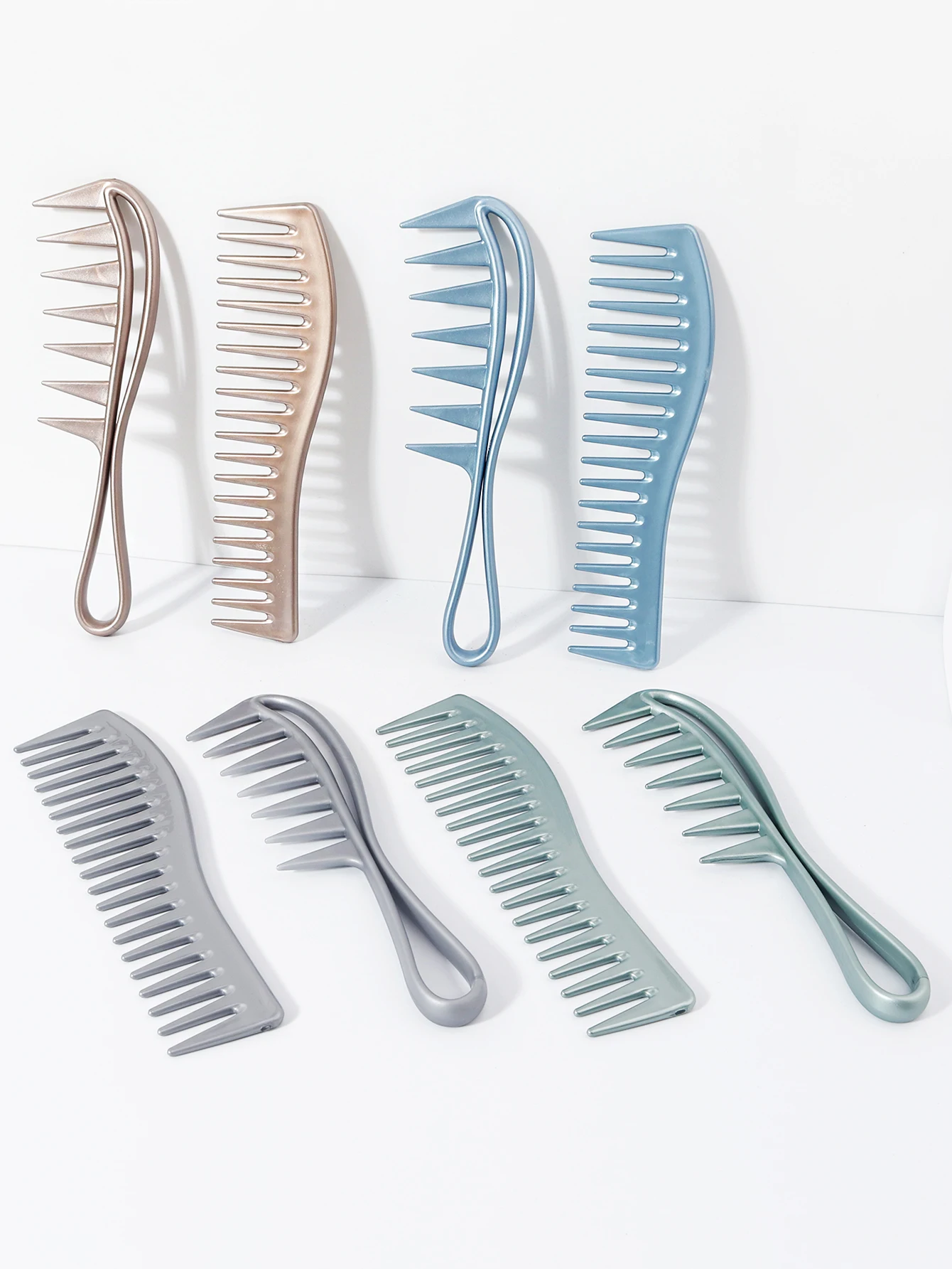 

2-piece hair styling comb set, wide toothed comb, large toothed comb, styling tools, hair salon,special for real hair wigs