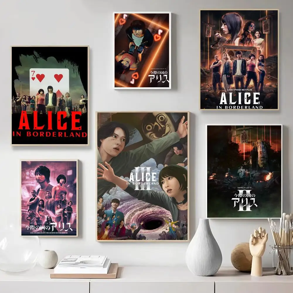 TV A-Alice in Borderland Poster Wall Art Print Poster for Bedroom Living Room Home Decor Gift Artwork