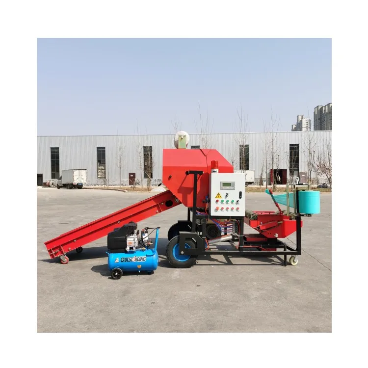 Automatic Alfalfa Grass Corn Silage Bale Machine/wheat Rice Straw Bundling Machine/hay Baler for Sale