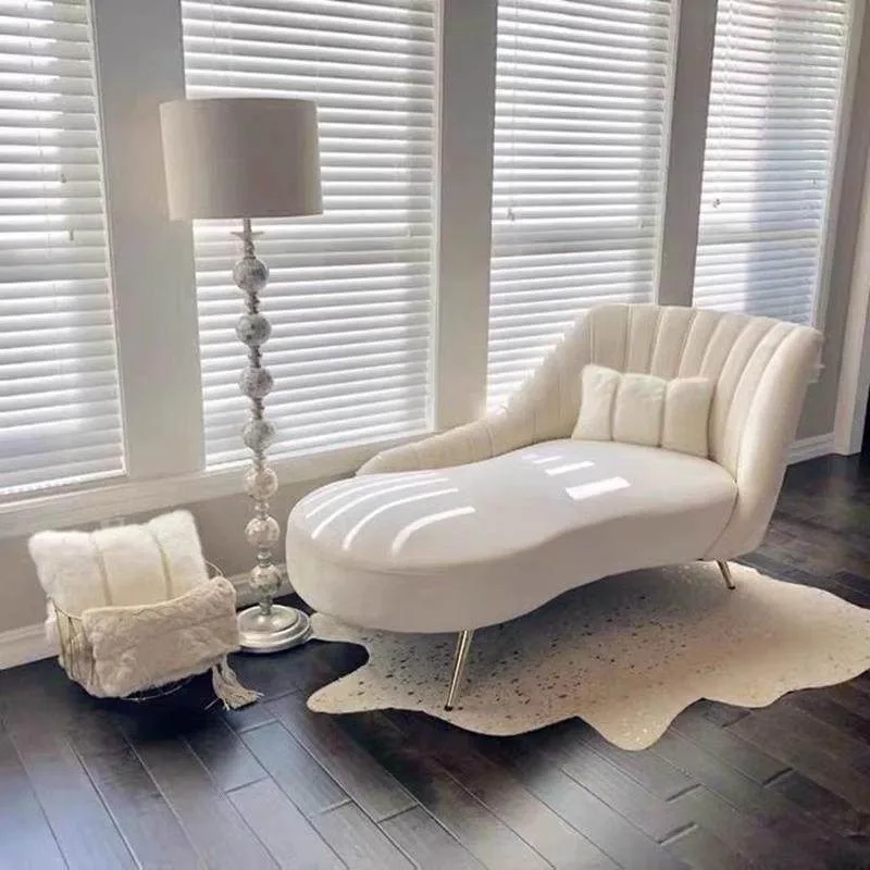 Lounge chair designer modern cream style living room bedroom study chaise longue lounge lounge room