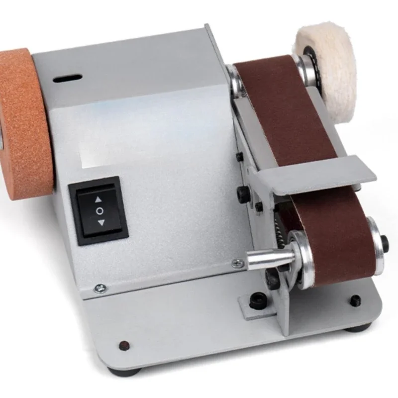 Miniature mini belt grinder, small desktop grinder, automatic grinder, sand belt machine