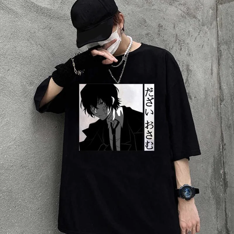 Anime Cool Print Shirt Fashion Casual Personality Hip Hop Street Men's Women's Short Sleeve T-Shirt Tops