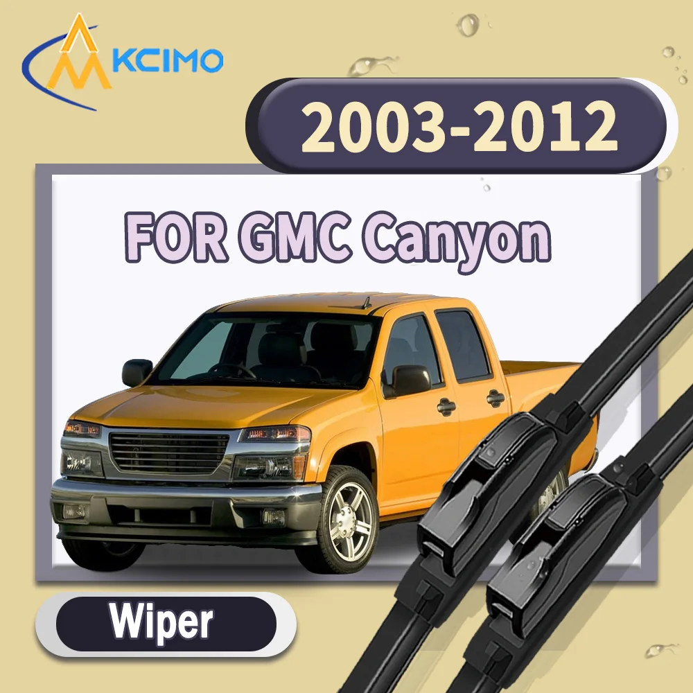 

High Quality Silent 2pcs Windscreen Car Rain Brush Front Windshield Auto Wipers Perfect Fit for GMC Canyon 2003-2012