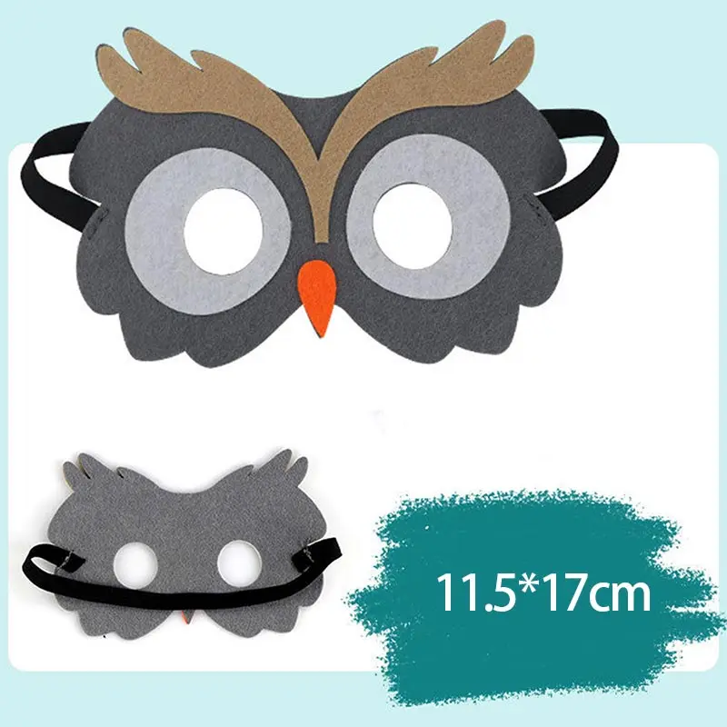 Set De 10 Máscaras De Animales De Fieltro – Elefante, Tigre, Hipopótamo, Jirafa Y Cebra Para Fiestas Y Cosplay Infantil