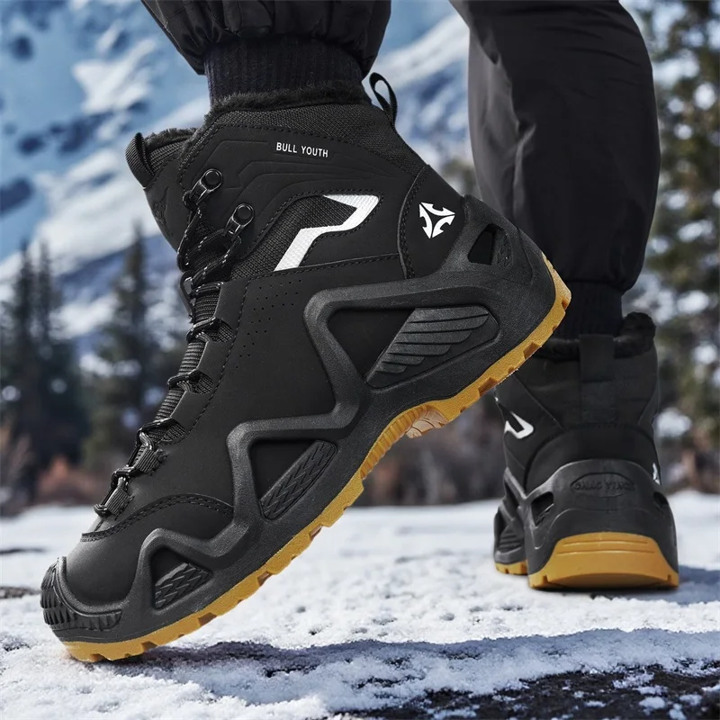 

Men Tactical Boots with Straps 2025 Autumn Combat Training Straps Outdoor Hiking Breathable Shoes Multifunctional Motorcycle