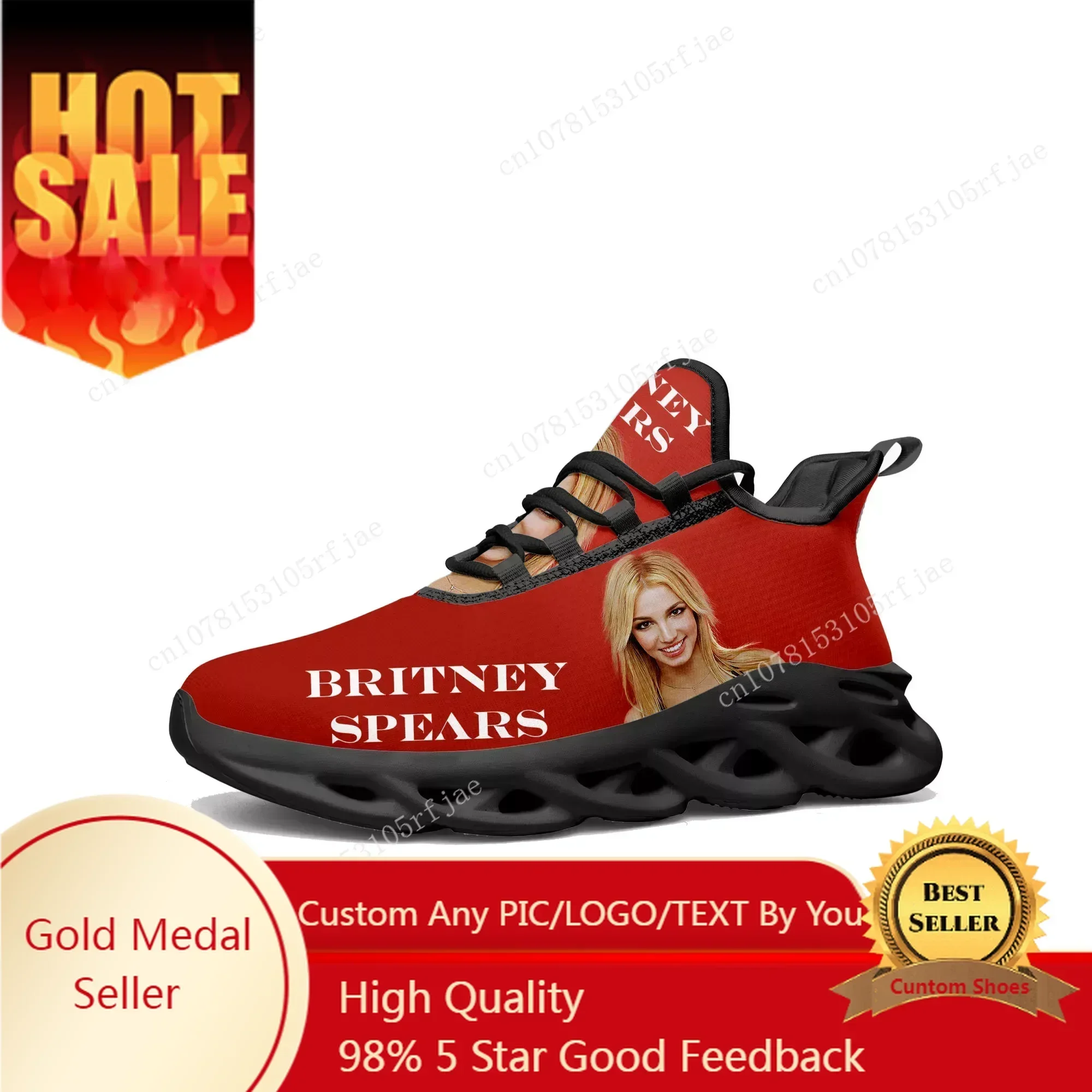 

Britney Spears Flats Sneakers Mens Womens Sports Running Shoes Sneaker Lace Up Mesh Footwear Tailor-made Shoe Black