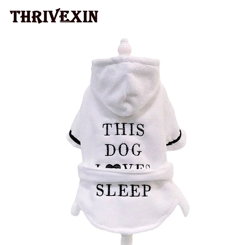 

Dog Bathrob Pet Soft Bath towels Pajamas Sleeping Clothes Cat Bath Drying Towel Robe Warm Hooded Clothes Pets Product