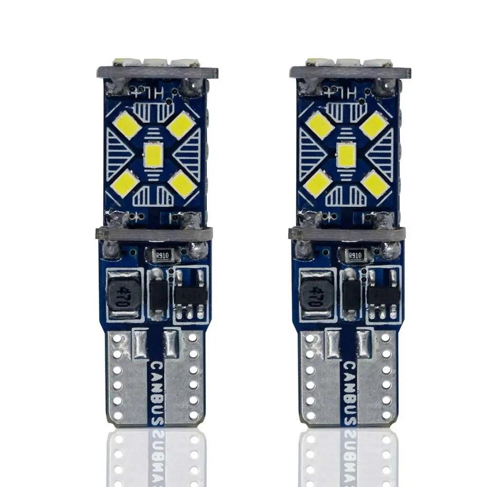 T10 LED Car Parking Lights W5W Auto Wedge Turn Side Bulbs Car License Number Plate Lights Car Interior Lamp Reading Light
