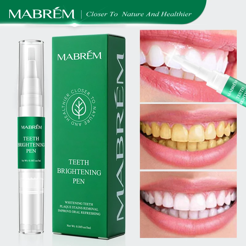 MABREM-lápiz blanqueador Dental, suero de limpieza Dental, esencia de higiene bucal, elimina las manchas de placa, 10 piezas