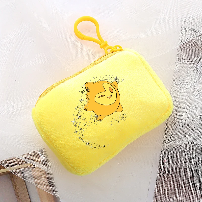 Disney Wish-monedero de felpa con estampado de dibujos animados para niños, monedero de princesa Asha, bolso de mano para estudiantes, bolsa de