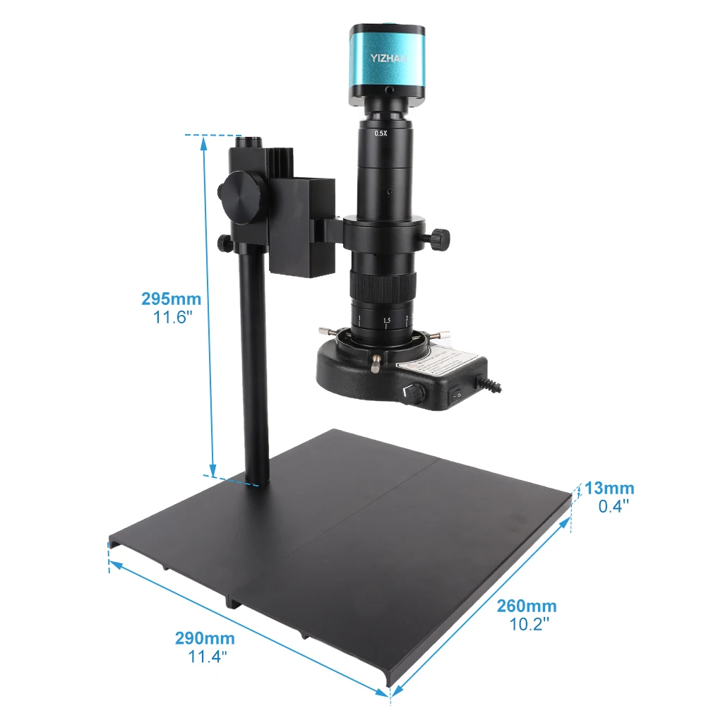 Imagem -03 - Yizhan-zoom Contínuo Microscópio Interno Câmera Digital 180x Solda de Montagem c Ferramentas de Reparação de Telefone Vídeo 4k Usb Hdmi Vga 180x