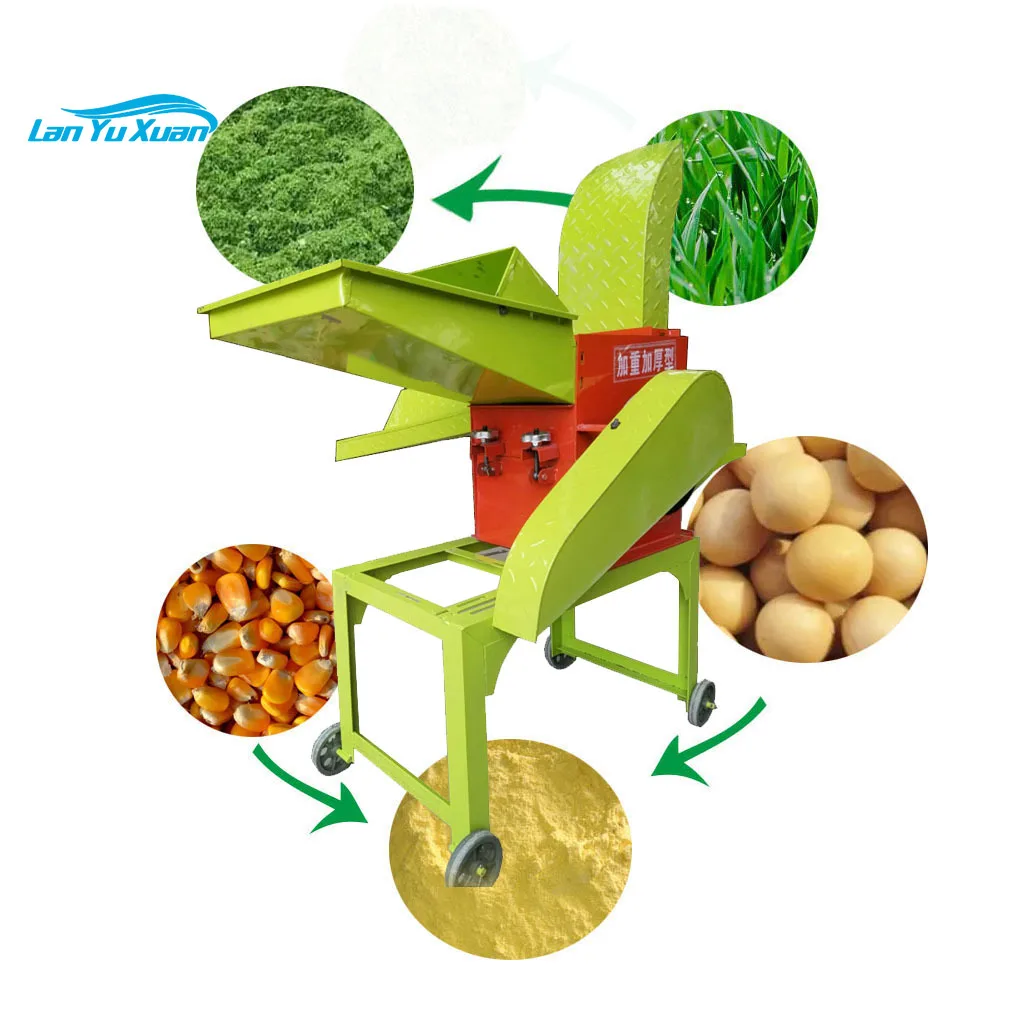 chicken rabbit feed grass corn crushing machine hammer mill HJG002