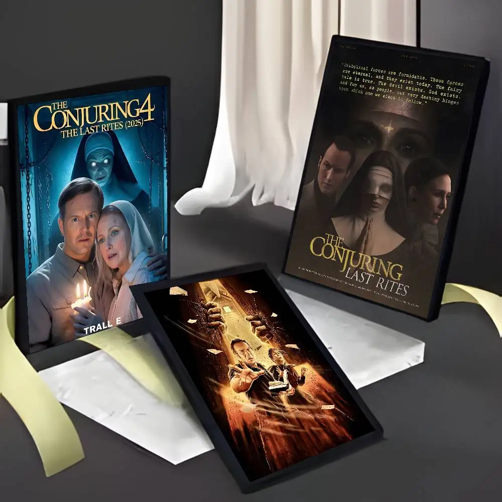 ملصق فني لفيلم الرعب T-The Conjuring Last Rites-MT مع مطبوعات هدية تزيين غرفة النوم وغرفة المعيشة