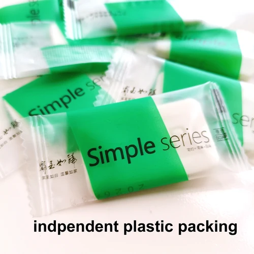 Imagen 2 del producto Envío Gratis, tamaño de viaje, portátil, Aroma fresco, estilo Simple, 6-7G/0,2 onzas, jabones de baño para suministros de Hotel, lavado de manos y cuerpo a granel