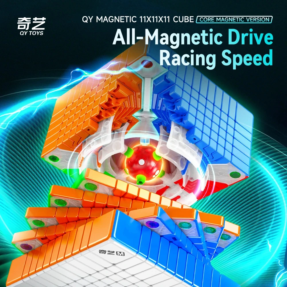 [CubeFun] QiYi 11x11 M الكرة الأساسية ماجيك المغناطيسي مكعب السرعة QY Magico Cubo المهنية لغز لعب ألعاب للأطفال للهدايا