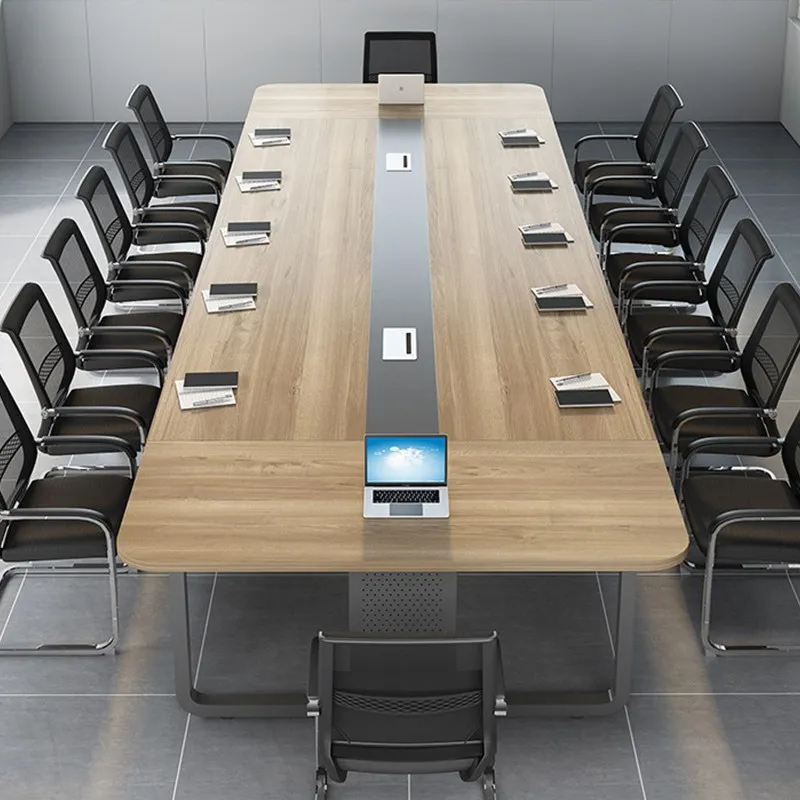 Meeting room Conference table high quality light luxury Negotiation Long reception desk modern simple tavolo riunioni furniture