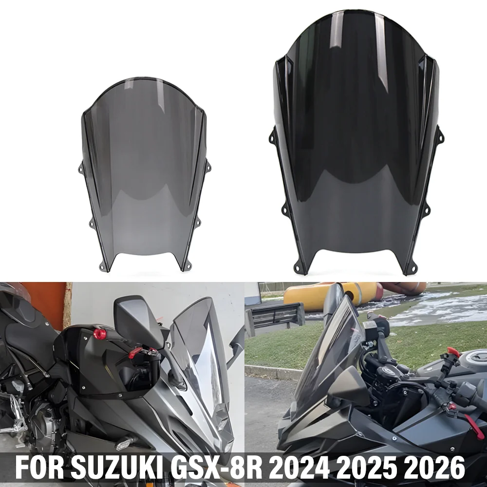 Für Suzuki GSX-8R GSX8R GSX 8R 2024 2025 2026 Motorrad-Frontscheibe Erhöhte Verbesserte Verkleidung Windabweiser Windschutzscheibe