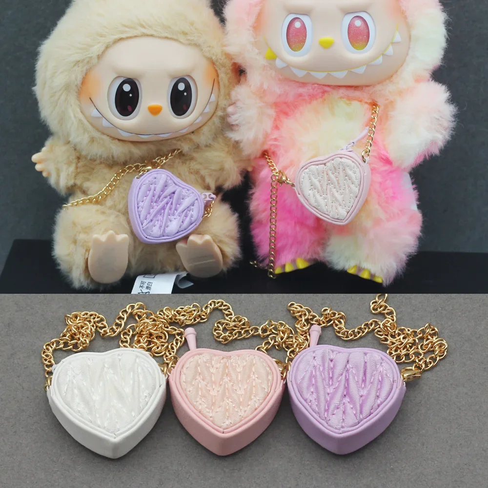 

For 17cm LABUBU Plush Doll Luxury Design Replacing Handmade Clothes Set Fashion Designer Brand Dolls Clothes Kids Gift