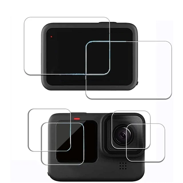 Tempered Glass Screen Protector For GoPro Hero 12 11 10 9 Action Camera Lens Protective Film for Go Pro Hero12 Hero11 Hero10