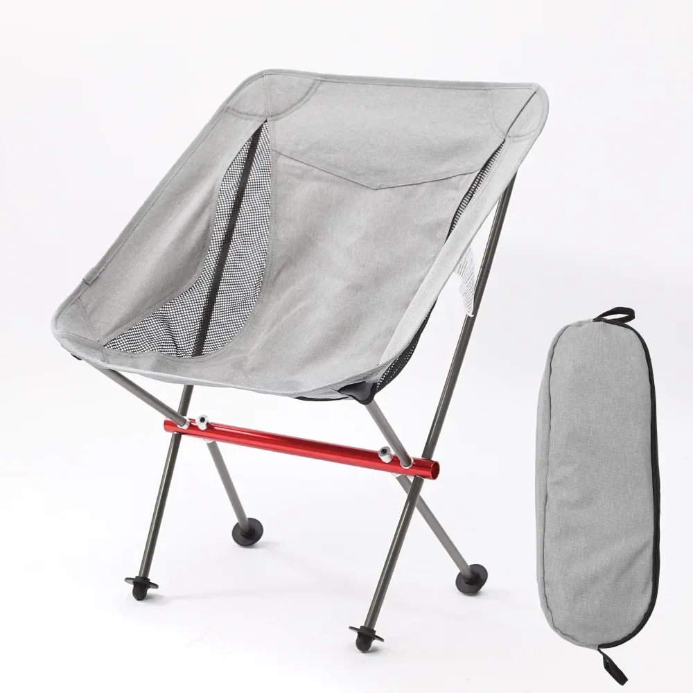 Outdoor Ultralight 7075 Aluminum Alloy Detachable Portable Folding Camping Moon Chairs Beach Fishing Chair Travel Picnic Seat