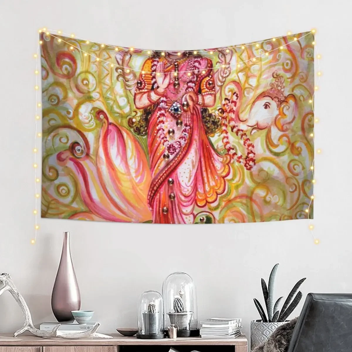 Lakshmi Darshnam Tapestry Room Decorations Wall Decoration Items Tapestry