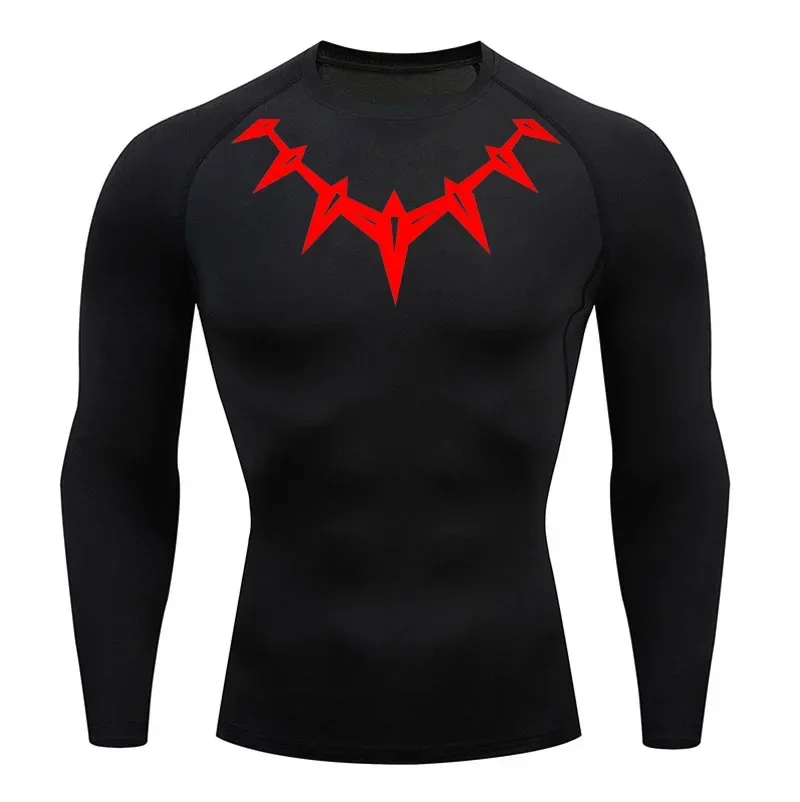 

Compression Long-sleeved Shirt Running Sportswear Men's Gym Bodybuilding T-shirt Short-sleeved Quick-drying Summer Sports Top