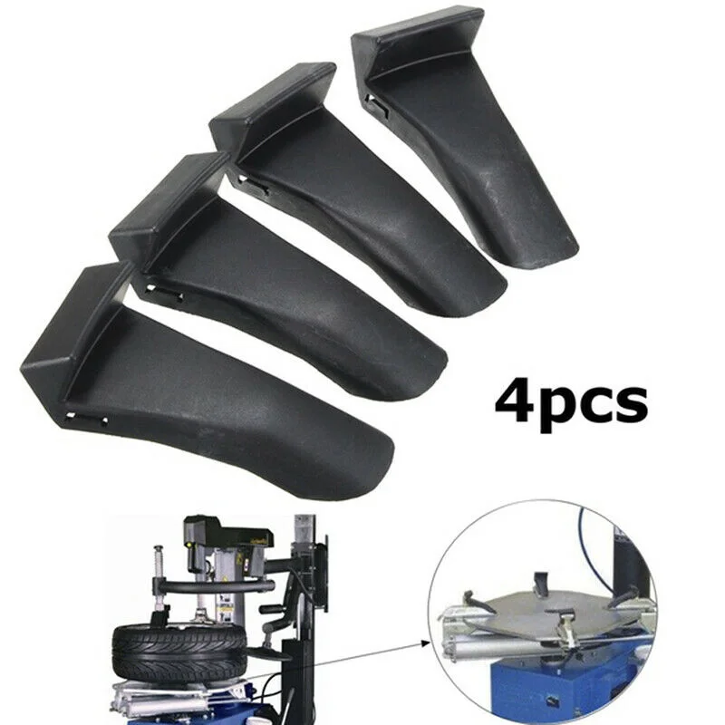 4Pcs Plastic Inserts Jaw Clamp Cover Protector Wheel Rim Guards Tools Replacement Black For Tire Changer