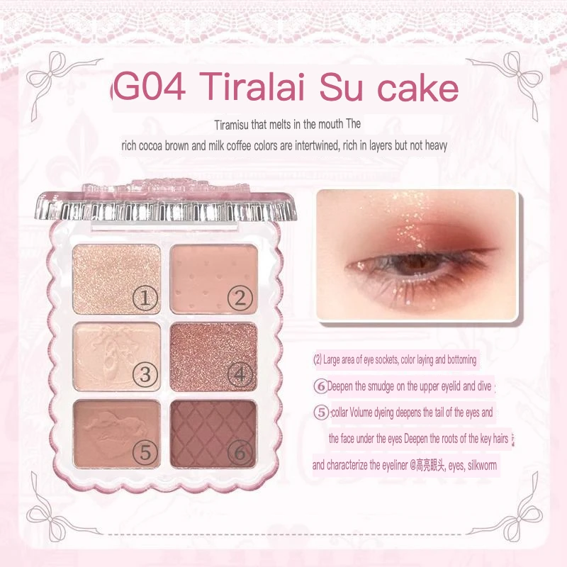 

Gogo Dance Series Eyeshadow Earth Tone Korean Daily Light Makeup Matte Pure Desire Style Portable Small Palette For Women