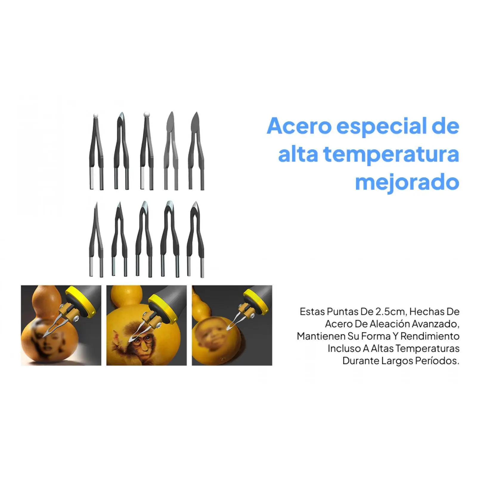 

10x насадки для пирографии, аксессуары для пирографической машины, проволочные наконечники для пирографии