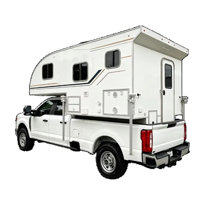 New custom RV slide-in camper that can be mounted on pickup truck cab, expandable, luxury slide-in truck camper for sale