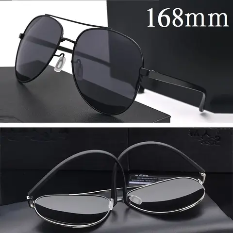 Svarta Fotokromatiska 168mm Överdimensionerade Solglasögon Herr Polariserade Herr Solglasögon Herr Stora Breda Flygplan Pilot Enorm Stor 10 best sales CVS solglasögon över glasögon - №10