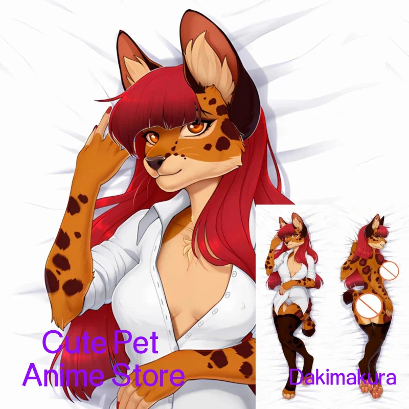 

Dakimakura Anime Pillow Case Original Animal Orcs Tiger Double-sided Print Of Life-size Body Pillowcase Gifts Can be Customized